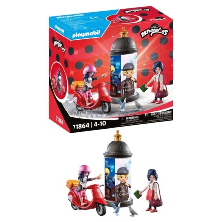 Playmobil - Miraculous Plimbare cu scuterul prin Paris Playmobil - 1